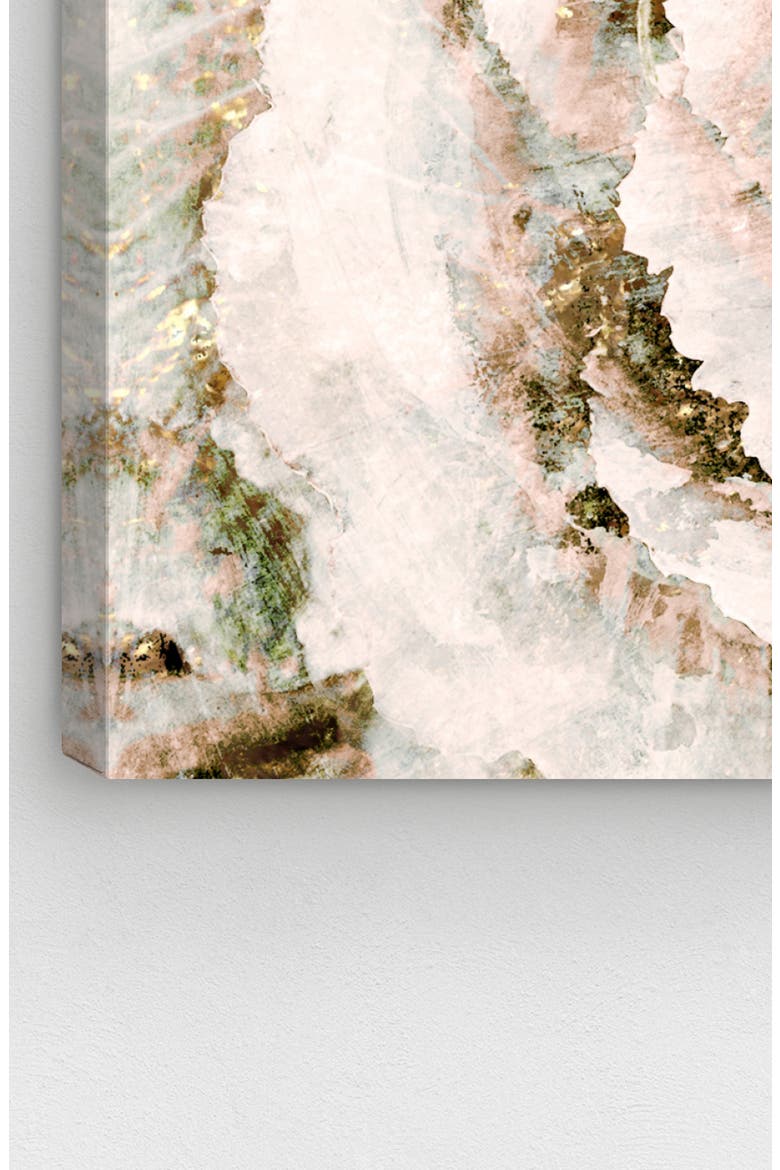 Brown Winter Flower Canvas Wall Art, Alternate, color, CREAM BEIGE LIGHT BROWN