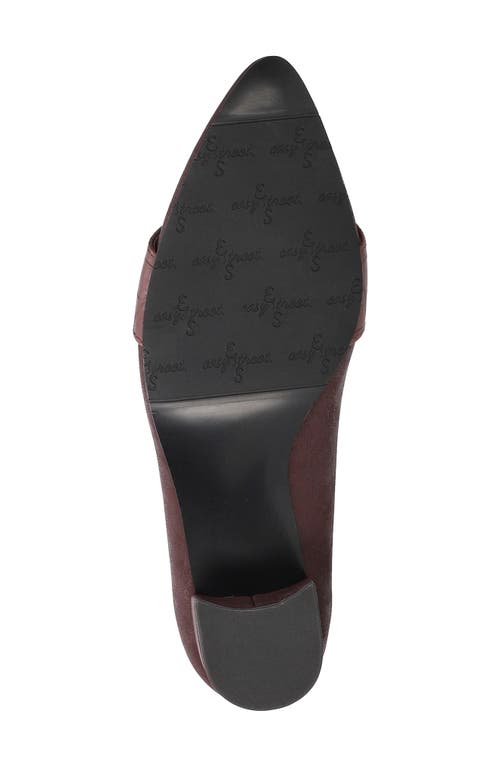 Easy Street Amber Pointed Toe Pump In Burgundy