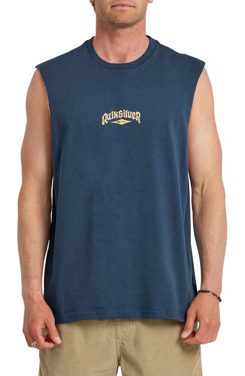 Diamond Arch Sleeveless Cotton Graphic T-Shirt