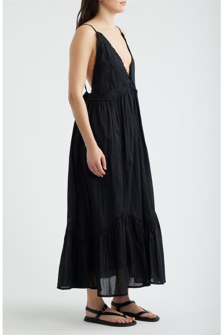 Philyra Sleeveless Maxi Dress, Alternate, color, NOIR
