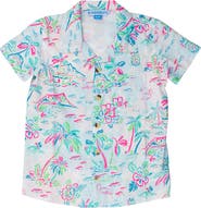 RuggedButts Boys Short Sleeve Camp Shirt