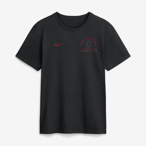 Men's Nike Black Chicago Cubs Split Logo T-Shirt