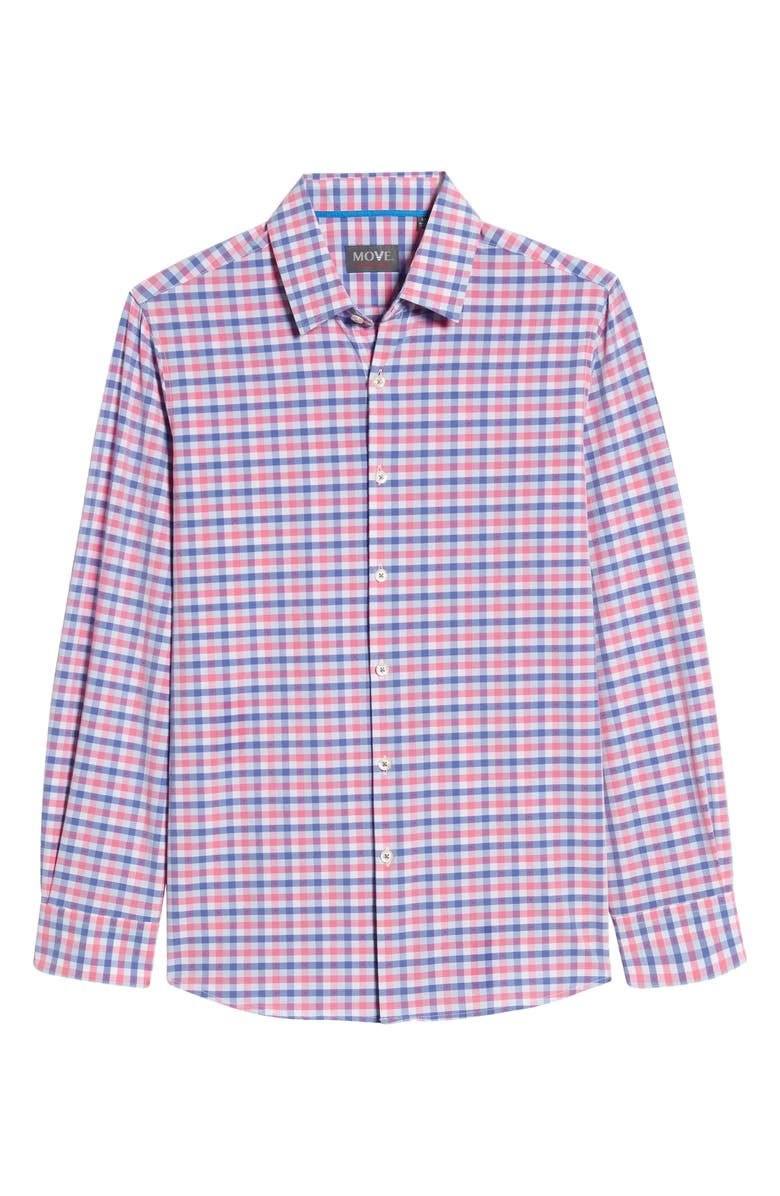 MOVE Performance Apparel Check Button-Up Shirt, Alternate, color, 