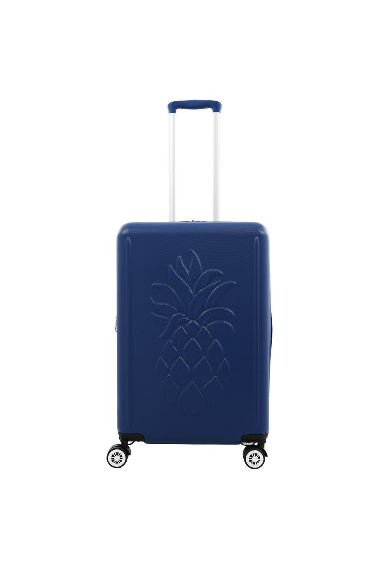 26" Hardside Spinner Luggage with 3D Pineapple, Alternate, color, NAVY