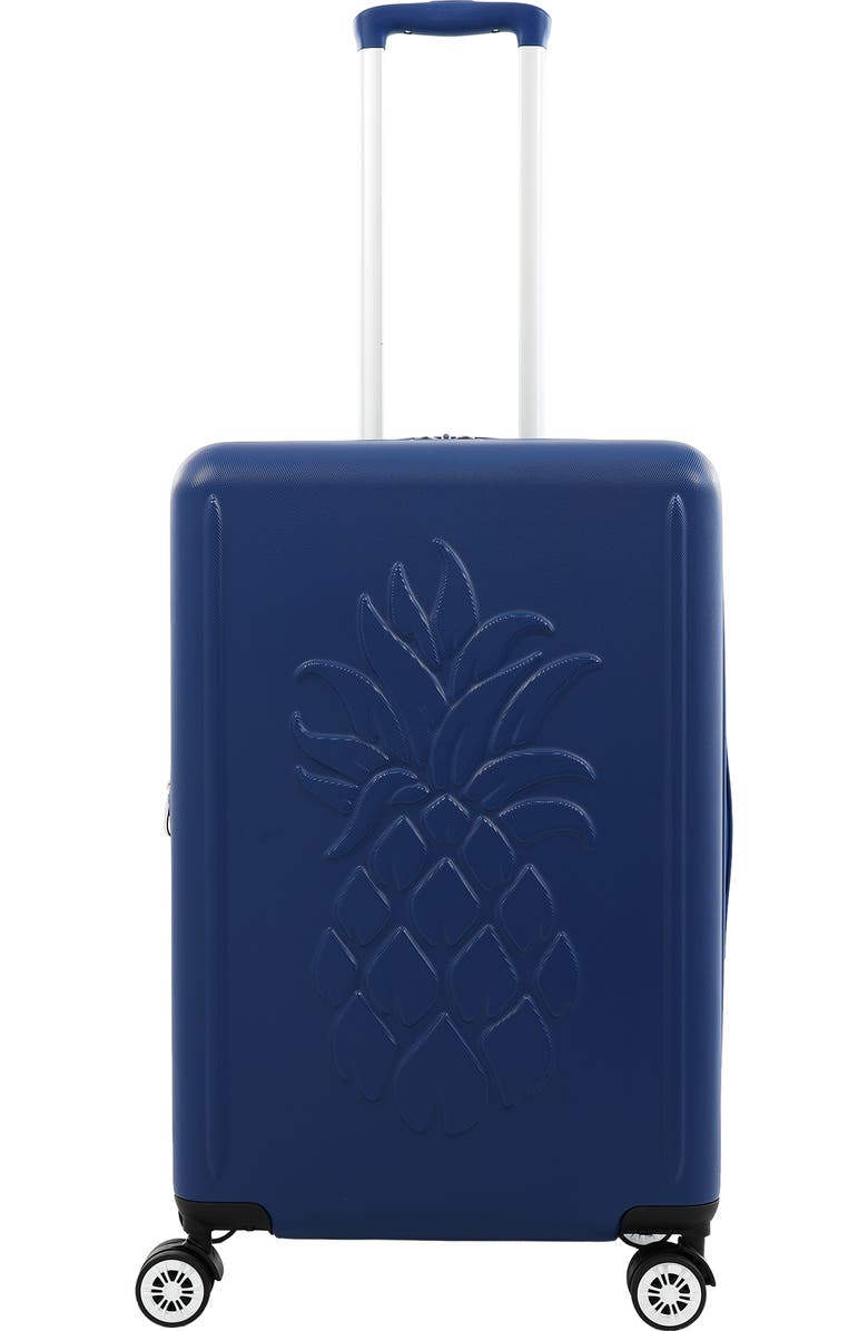 Tommy Bahama 26" Hardside Spinner Luggage with 3D Pineapple, Alternate, color, Navy