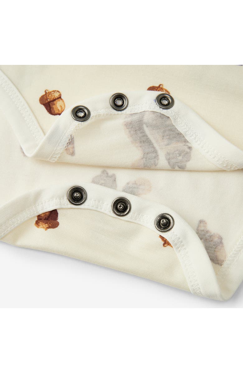 Milkbarn Luxe Stretch Long Sleeve One Piece, Alternate, color, Chipmunk