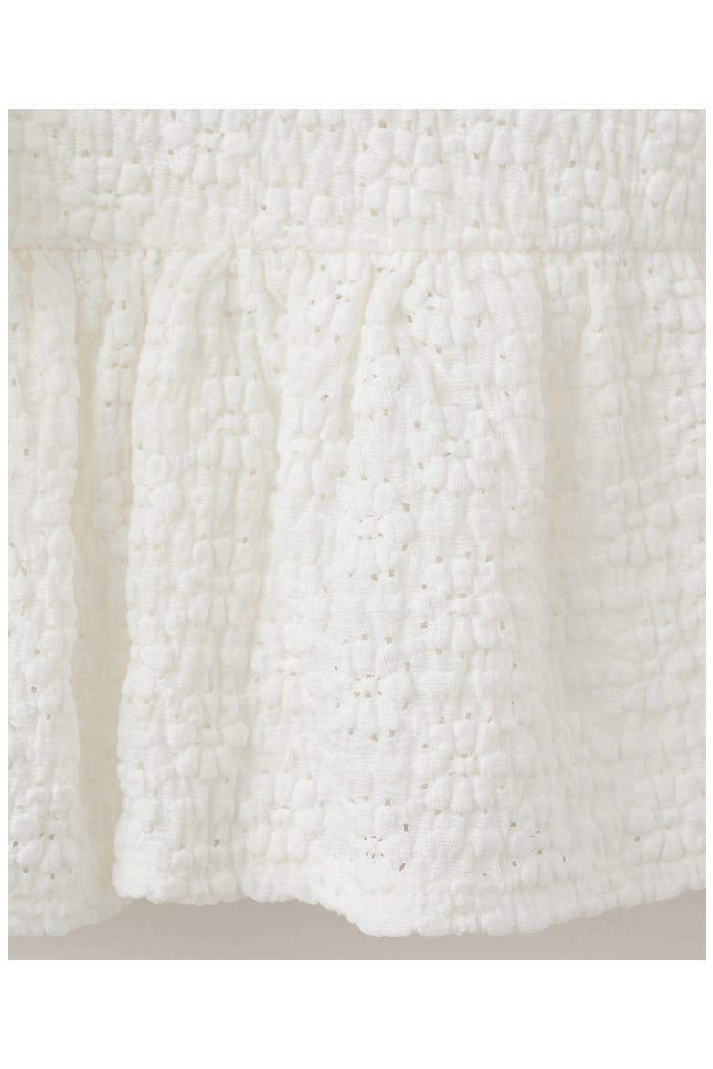Eyelet Embroidery Tie Front Shirt, Alternate, color, OFF WHITE