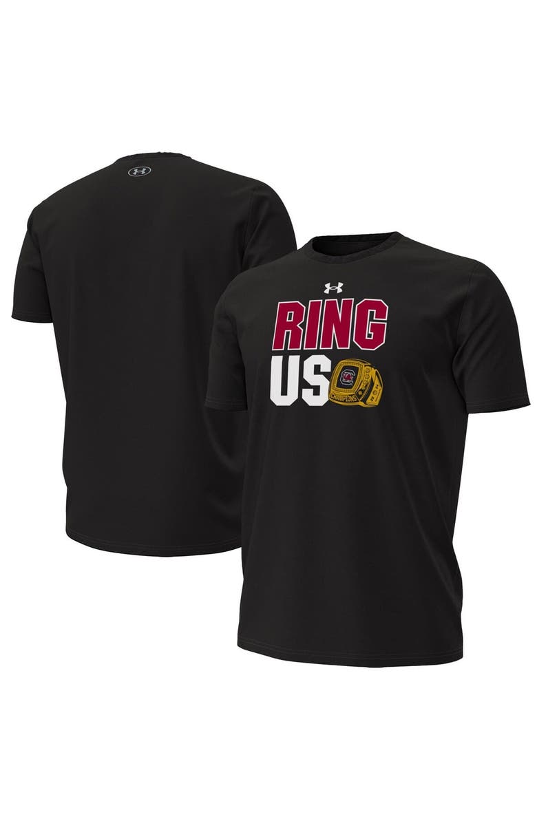 Under Armour Men's Under Armour  Black South Carolina Gamecocks Women's Basketball Ring Us T-Shirt, Main, color, 