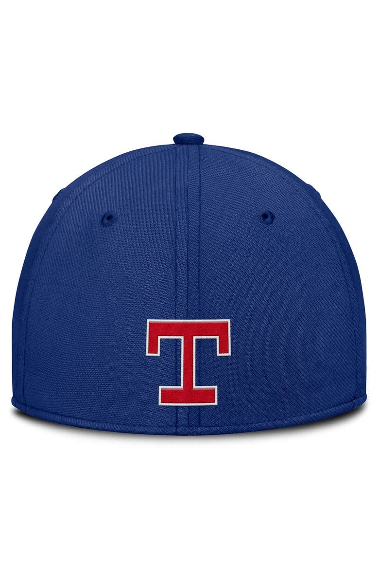 Nike Men's Nike Gray/Royal Texas Rangers Rise Swoosh Performance Flex Hat, Alternate, color, Gray