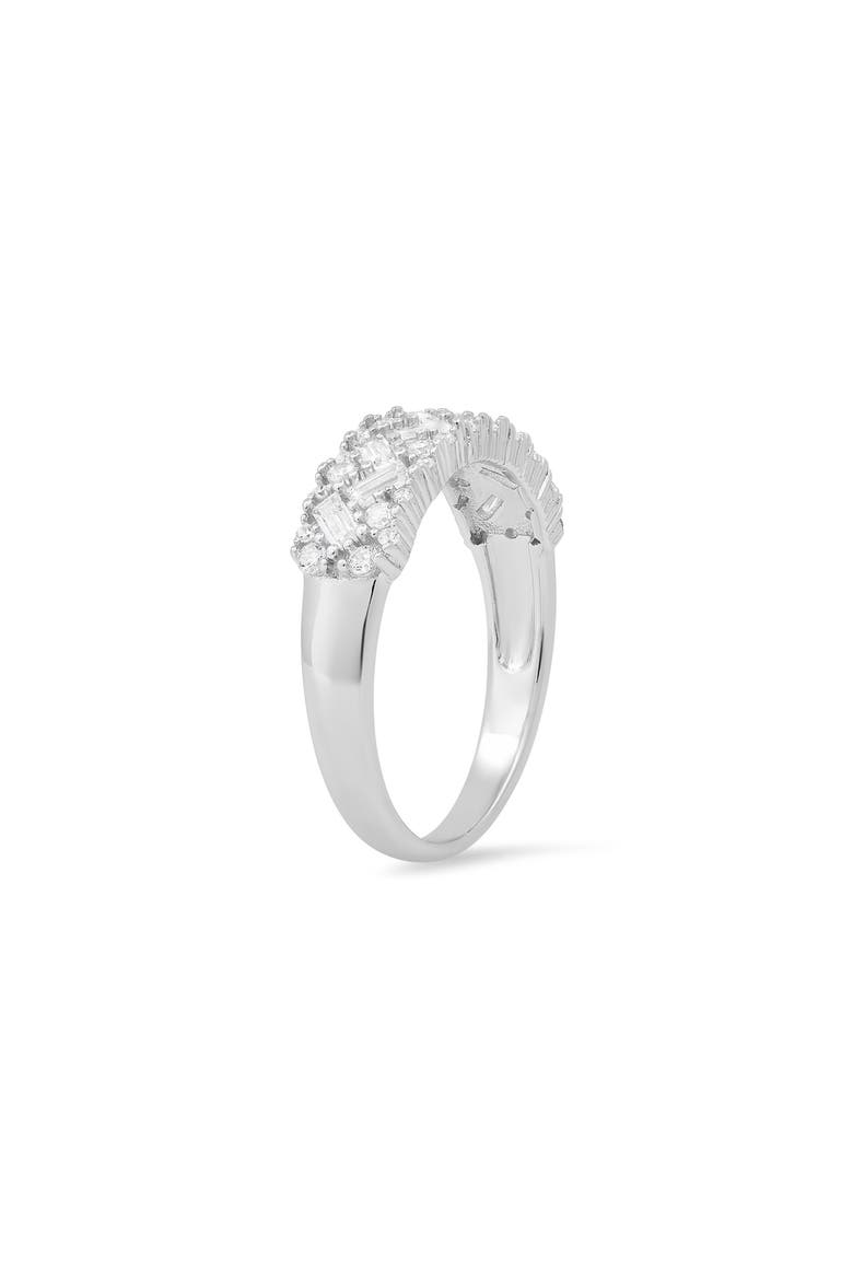 Sterling Silver CZ Band Ring, Alternate, color, SILVER