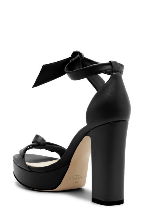 Alexandre Birman Mabeleh Ankle Strap Platform Sandal In Black