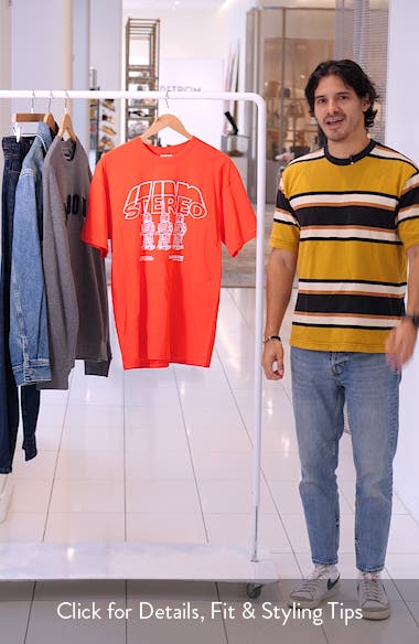 Stereo Cotton Graphic T-Shirt