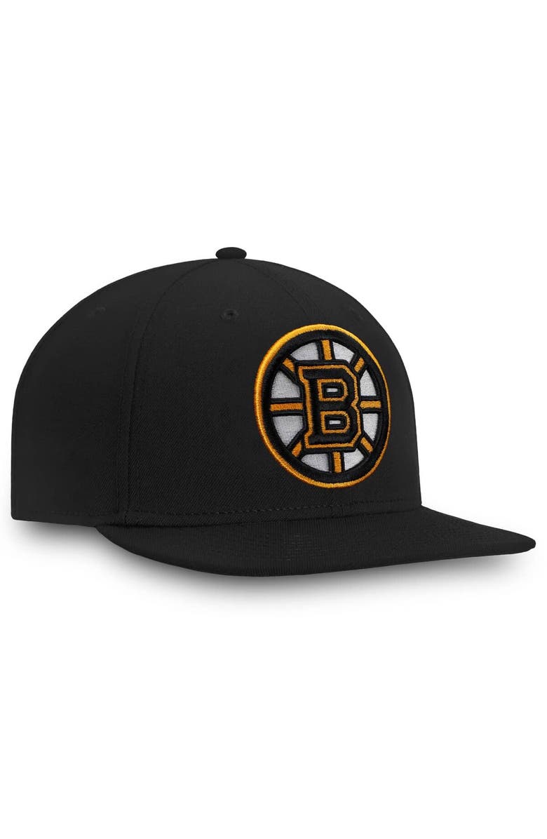 FANATICS Men's Fanatics Black Boston Bruins Core Fitted Hat, Alternate, color, Black