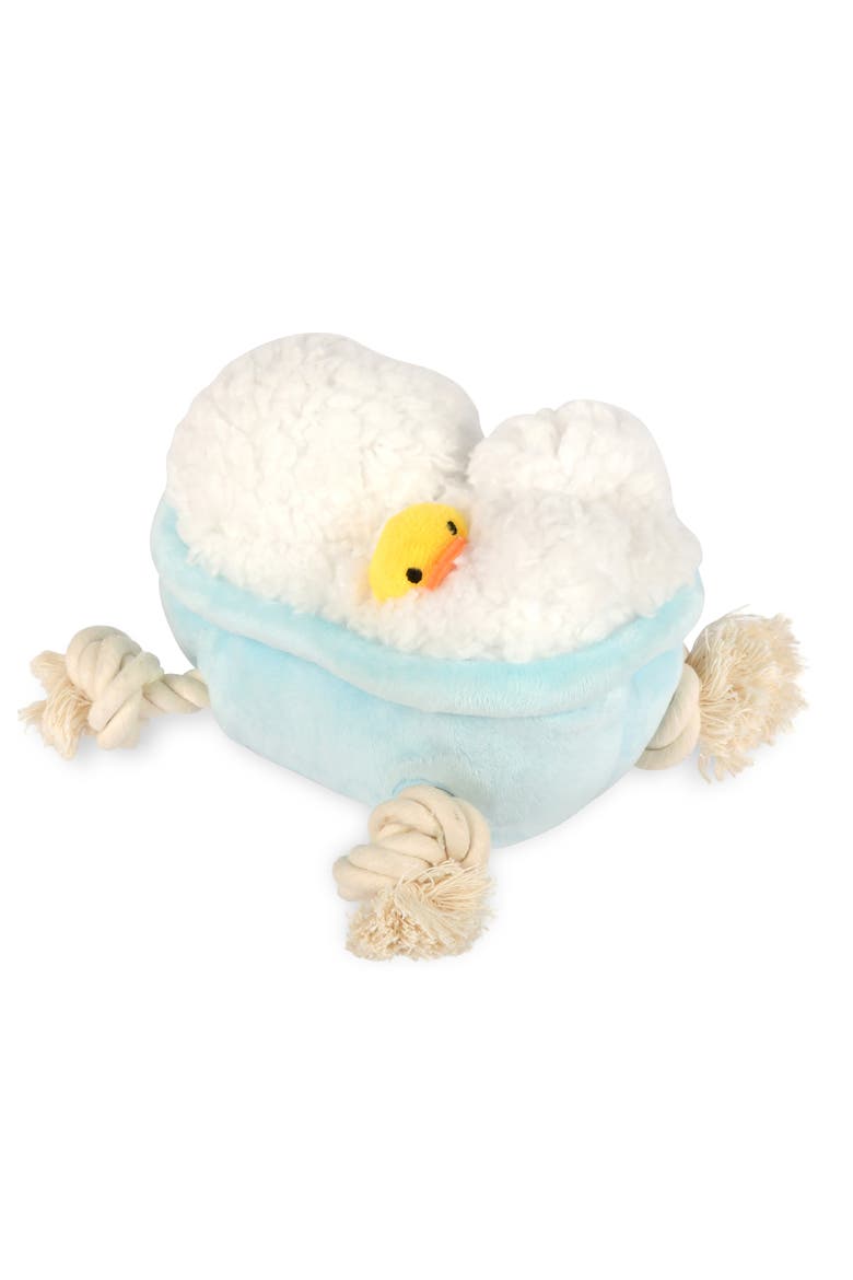 Splish Splash Rubadub Tub, Plush Dog Toy, Crinkle & Crunchy Bottle, Main, color, Multicolored