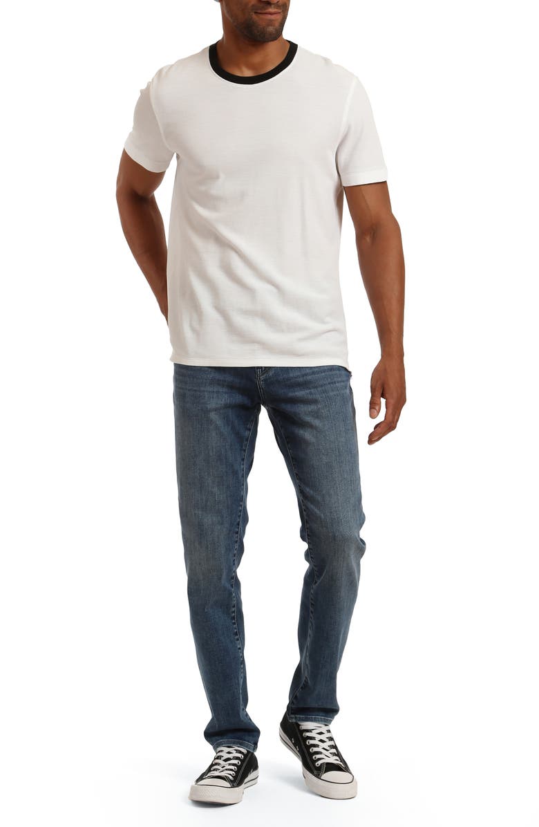 Mavi Jeans Steve Athletic Slim Fit Jeans, Alternate, color, Dark Used Supermove