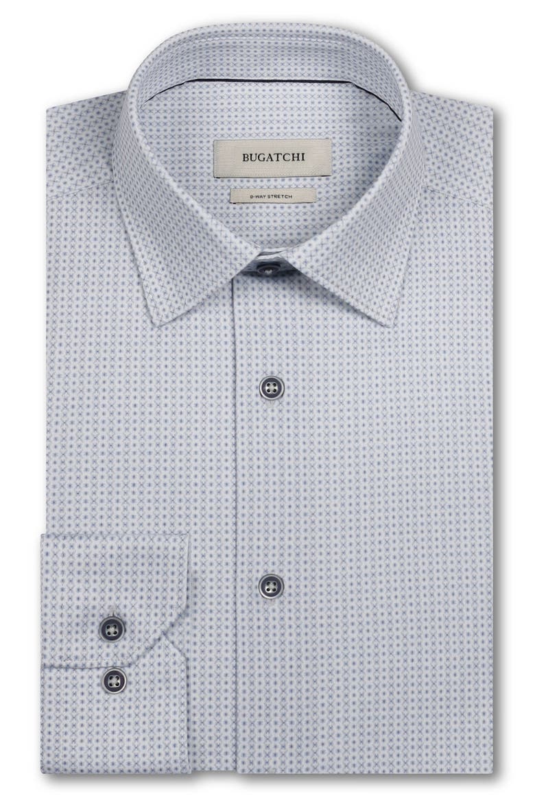 James OoohCotton® Geo Print Button-Up Shirt, Alternate, color, PLATINUM