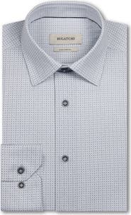 Bugatchi James OoohCotton® Geo Print Button-Up Shirt