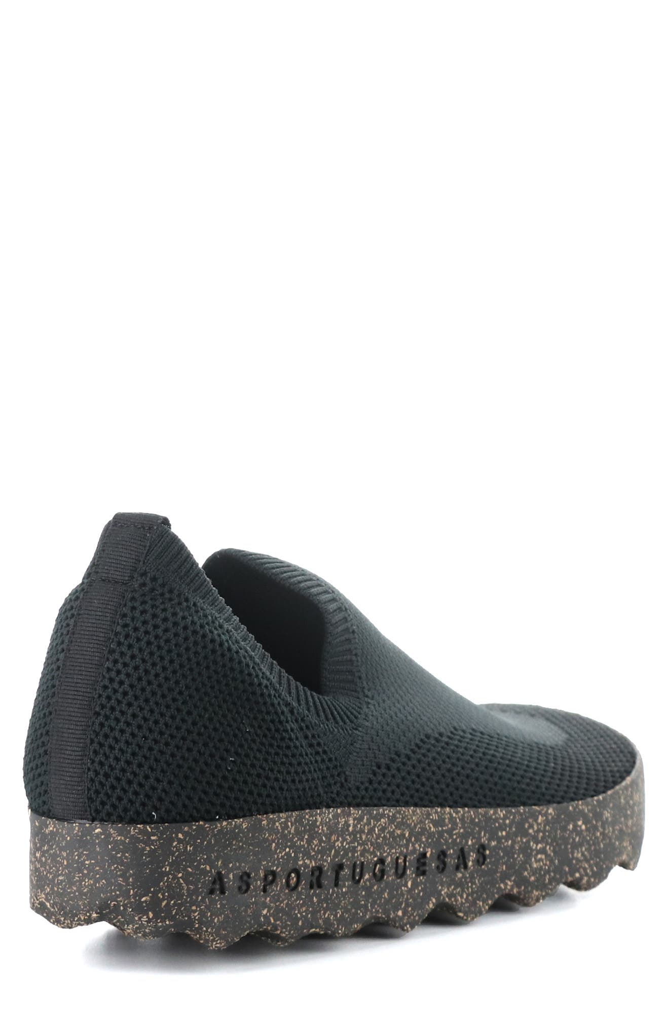 Asportuguesas by Fly London Clip Slip-On Shoe, Alternate, color, Black Recycled Knit