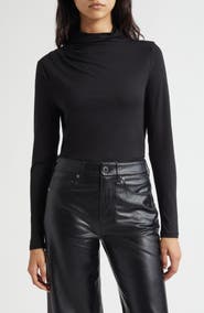 Veronica Beard Mylie Mock Neck Top