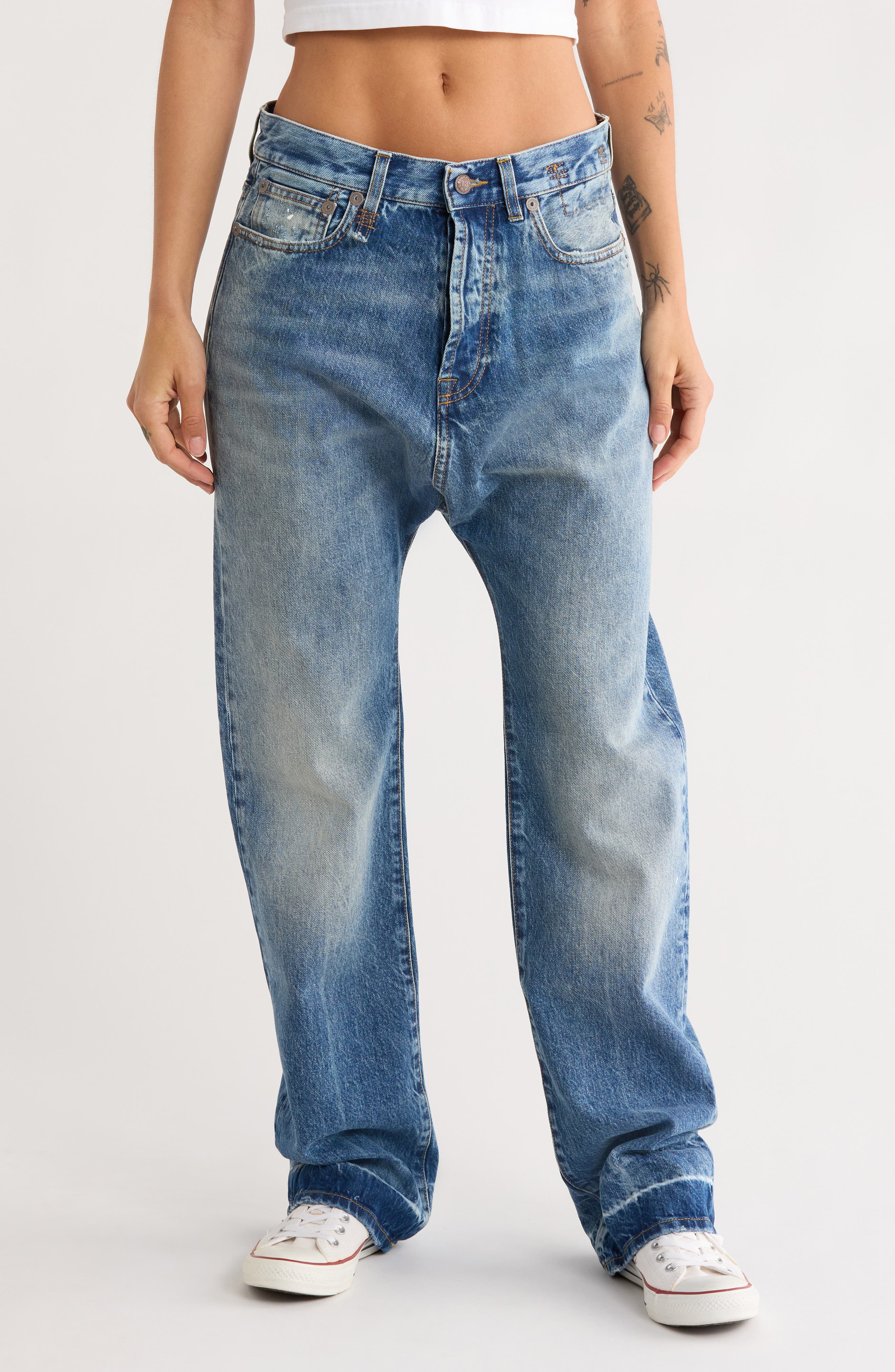 R13 Izzy Drop Relaxed Straight Jeans