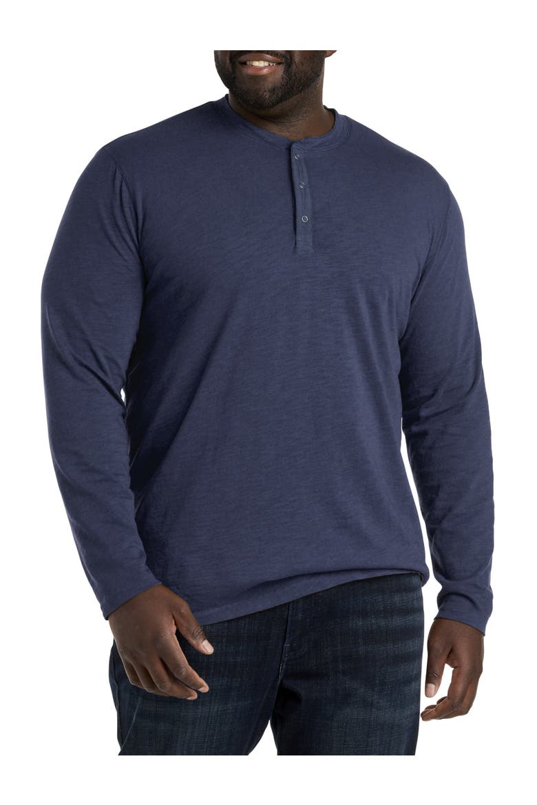 Big & Tall Weekend Slub Henley Shirt, Alternate, color, INKLING