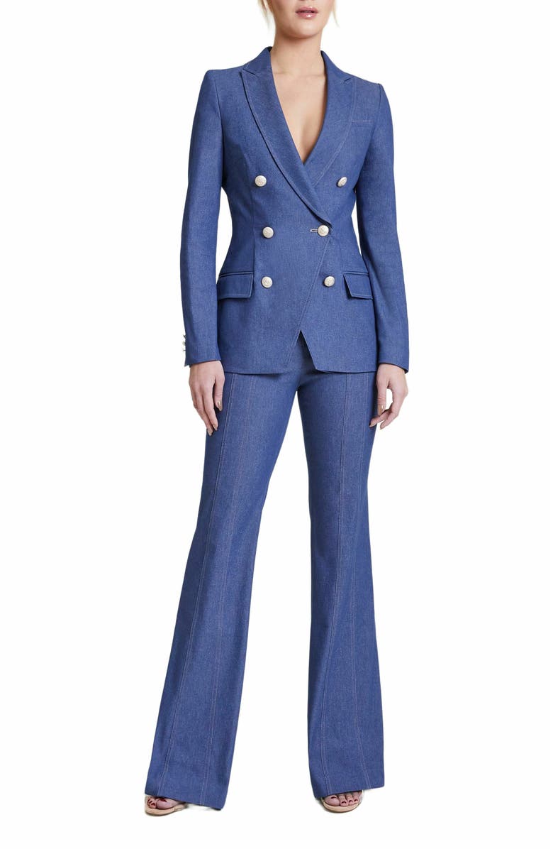 Santorelli BELLA Flared Pant with Stitch Detail, Main, color, 