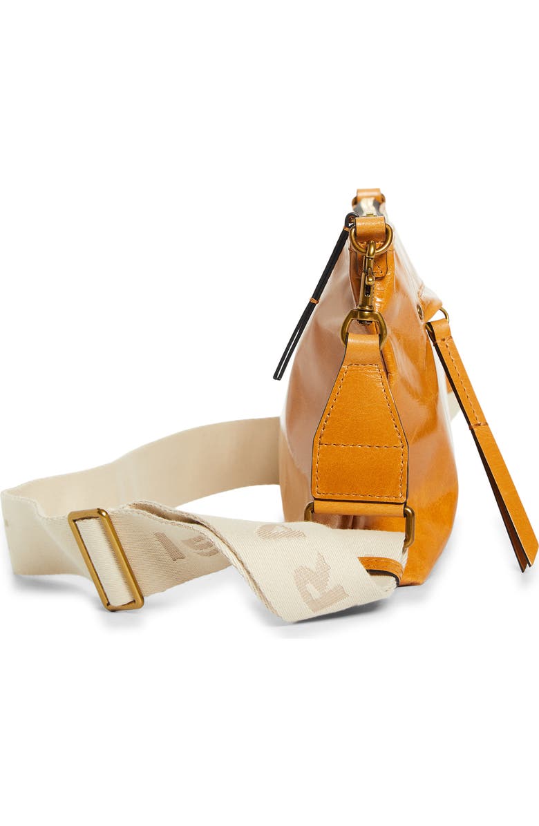 Isabel Marant Nessah Wardy Leather Crossbody Bag, Alternate, color, Honey