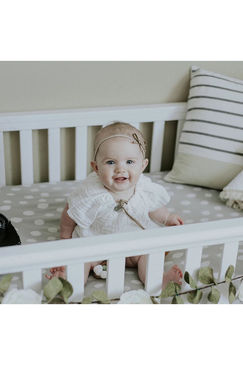 Baby Fitted Crib Sheet Set 2 Pack, Alternate, color, Grey & White Abstract