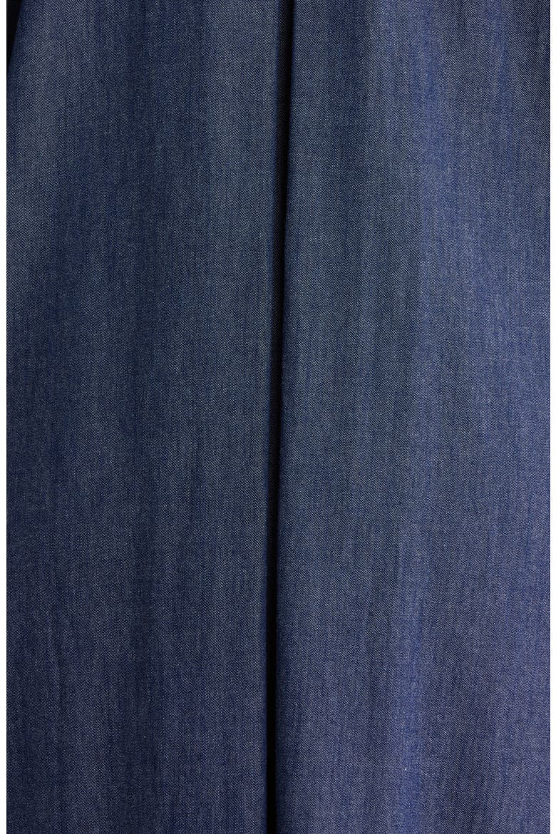 Double Breasted Denim Trench Coat, Alternate, color, DARK INDIGO