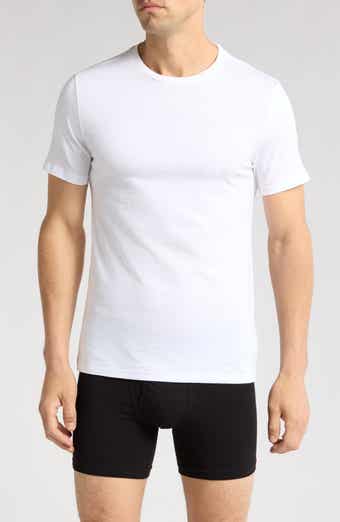 NORDSTROM RACK Stretch Cotton Slim Fit 3-Pack Crewneck Undershirts