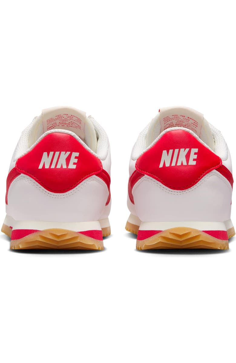Nike Cortez Sneaker, Alternate, color, Sail/ Gum Yellow/ Red