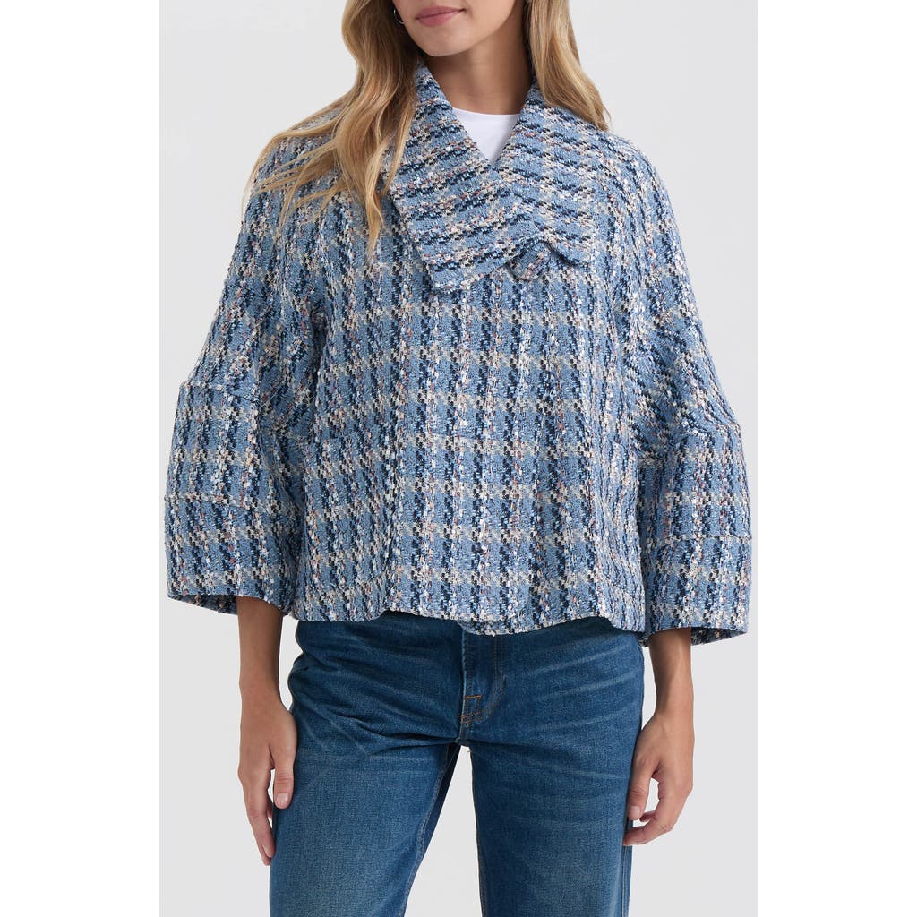 Nvlt Tweed Crop Jacket In Multi
