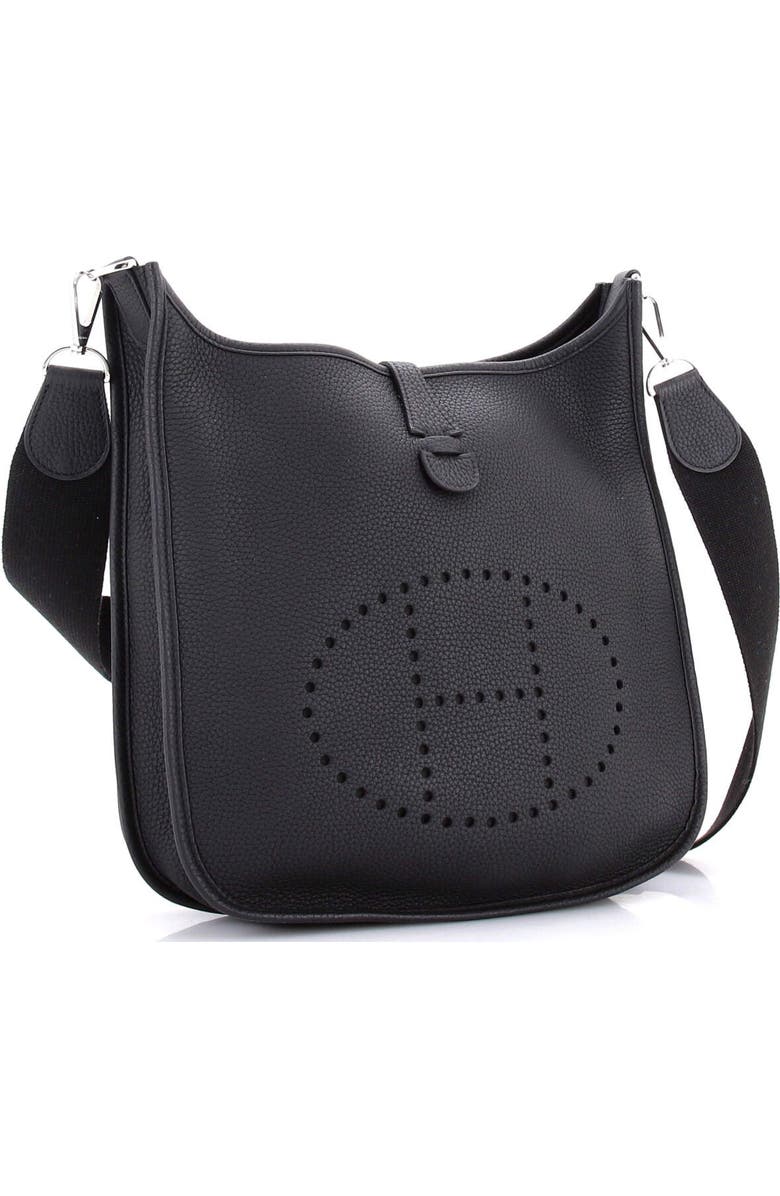 Pre-Owned Hermes Evelyne Bag Gen III Clemence PM, Alternate, color, Noir