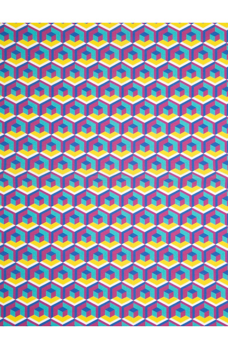 La DoubleJ Apron With Pocket Cubo Giallo/Fuxsia, Alternate, color, Cubo Giallo/Fuxsia