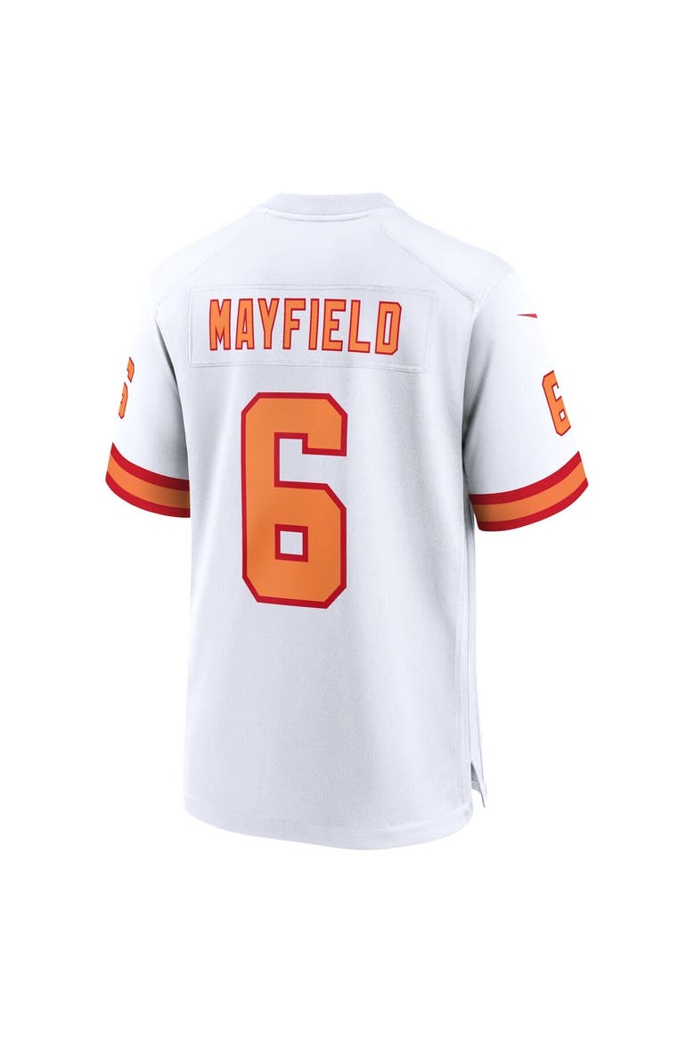 Men's Nike Baker Mayfield White '76 Tampa Bay Buccaneers  Player Game Jersey, Alternate, color, White