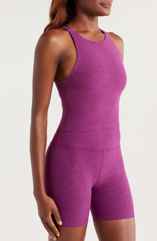 Beyond Yoga Spacedye Refocus Racerback Crop Tank In Pink