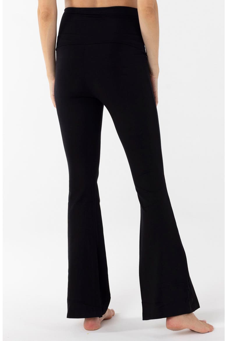 New Deluxe Flare Black Legging, Alternate, color, BLACK