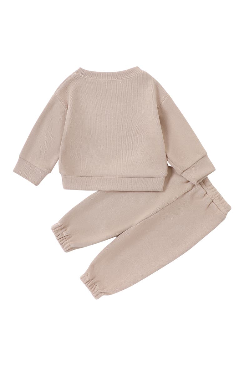 Sweatshirt & Sweatpants Set, Alternate, color, KHAKI
