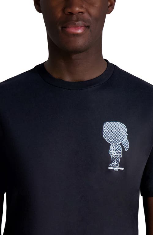 Karl Lagerfeld Paris Pixelated Karl Cotton Graphic T-shirt