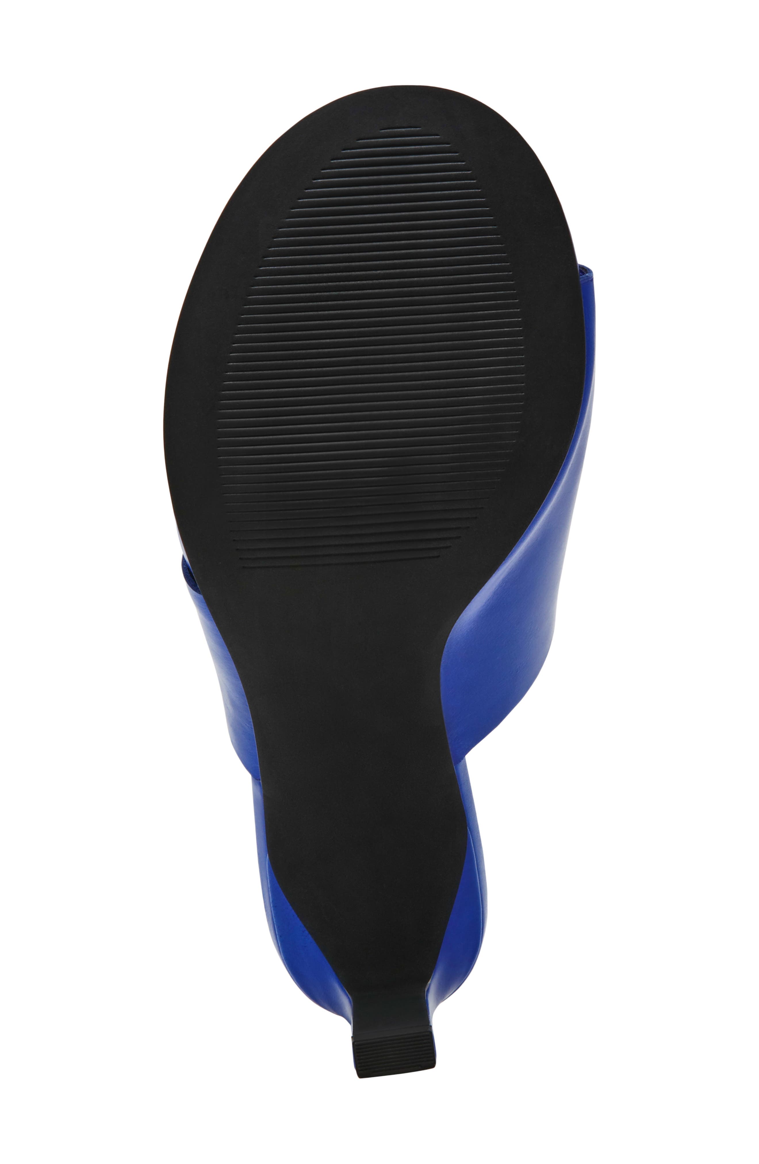 Steve Madden Valentin Slide Sandal, Alternate, color, Blue Leather