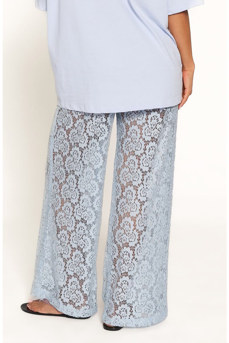 Tia Lace Wide Leg Pants, Alternate, color, LIGHT BLUE