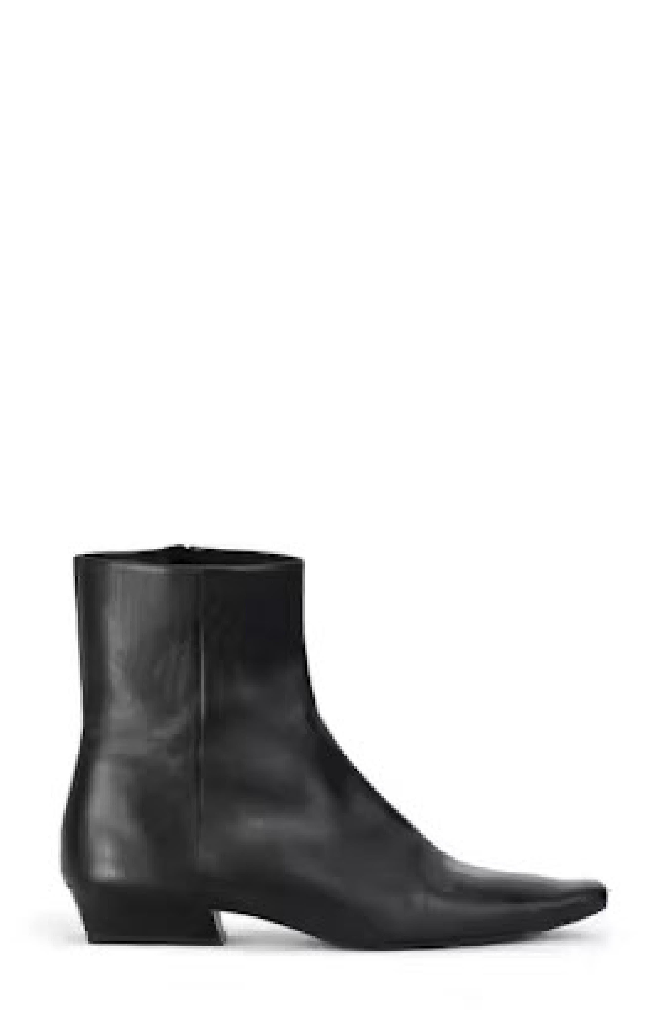 Wally Flat Ankle Boot, Alternate, color, BLACK