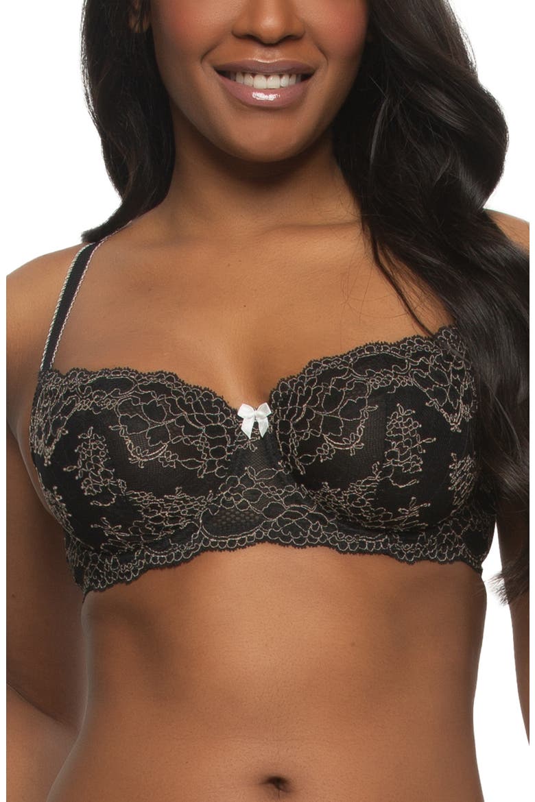 Lola Underwire Bra, Main, color, BLACK/ CLOUD DANCER