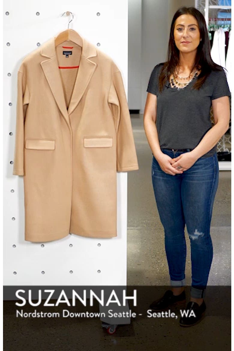 Lily Knit Back Midi Coat video