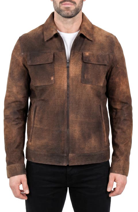 Weathered Leather Jacket