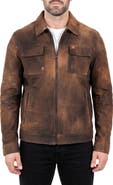 Maceoo Weathered Leather Jacket