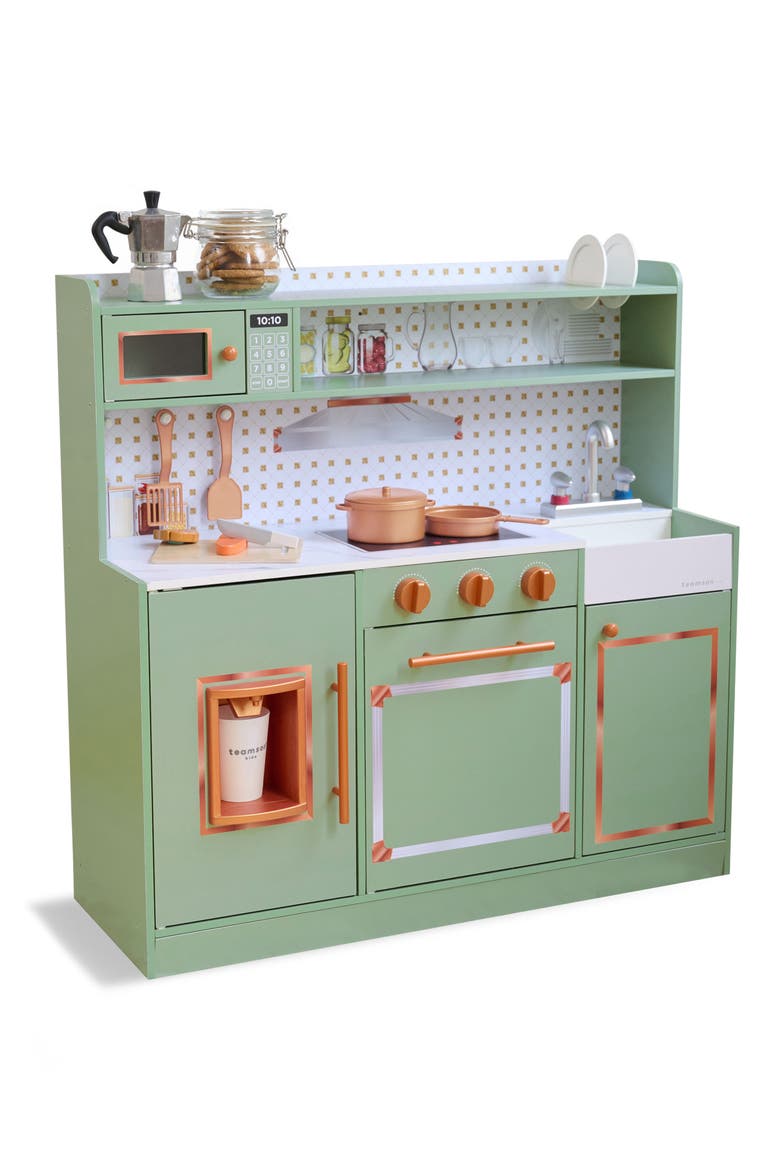 Little Chef St. Louis Play Kitchen & Accessories, Alternate, color, GREEN