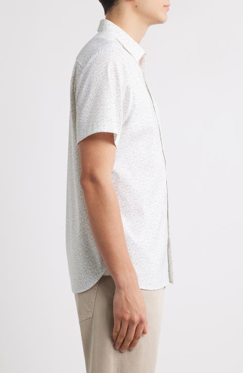 Nordstrom Floral Short Sleeve Stretch Button-up Shirt