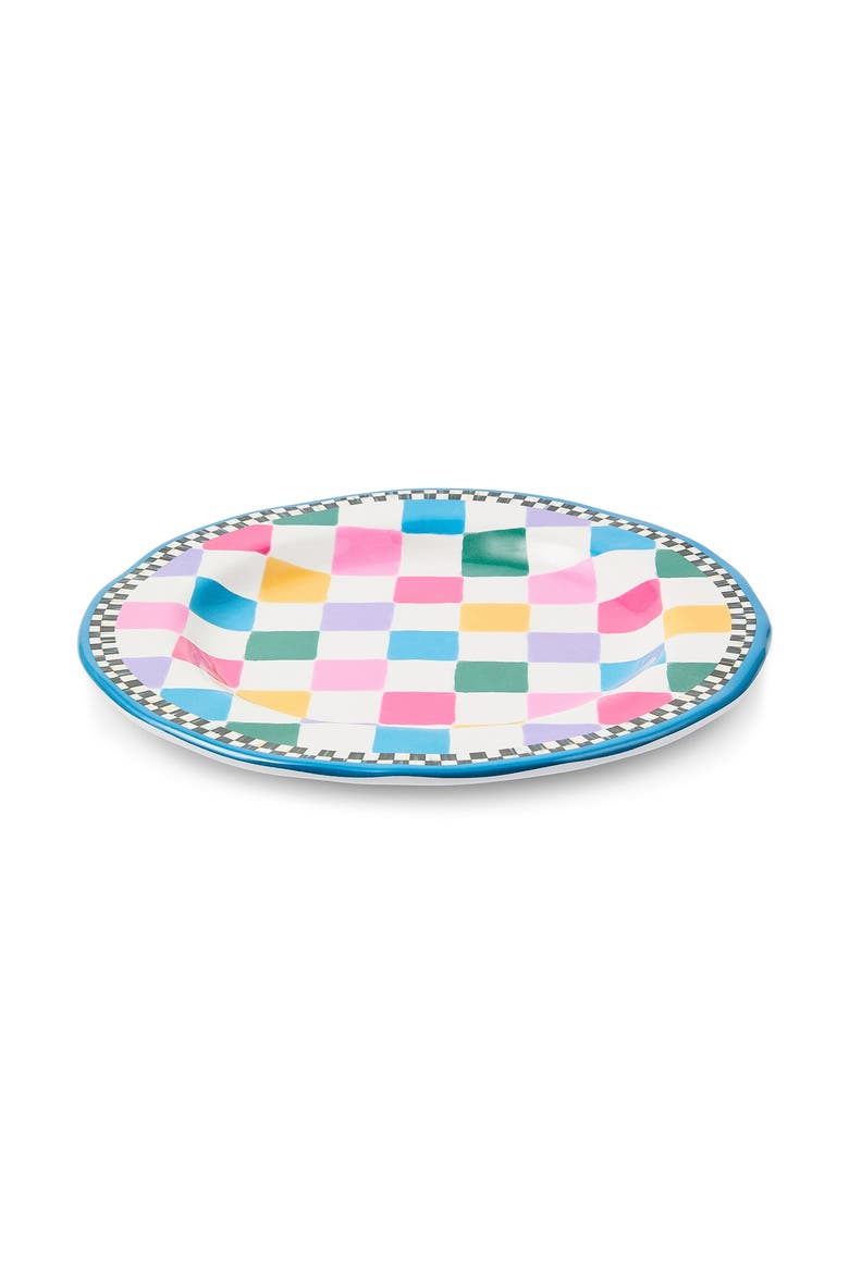 Set of 4 Jamboree Melamine Salad Plates, Main, color, BLUE MULTI