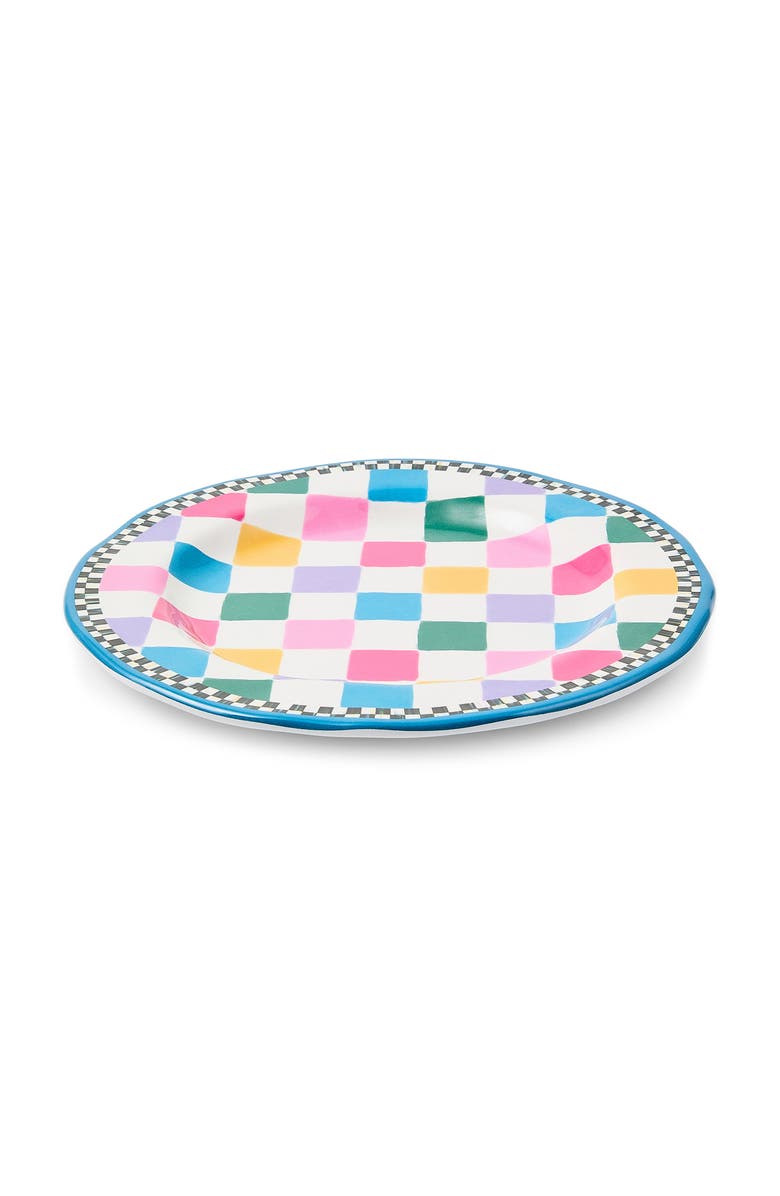 MACKENZIE CHILDS Set of 4 Jamboree Melamine Salad Plates, Main, color, Blue Multi